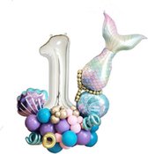 TDR-Digital Mermaid Ballon Set 1 an -Soirée à thème-Fête d'enfants- Set de Décoration