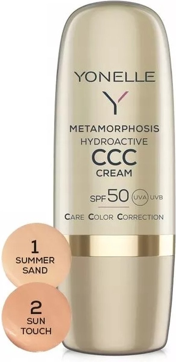 Metamorphosis Hydroactieve CCC Crème SPF50 hydroactieve gezichtskleurcrème 02 Sun Touch 30ml