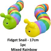 Magic Slug - fidget toys - snake - slang - rups - toys - 17 cm - 1 exemplaar