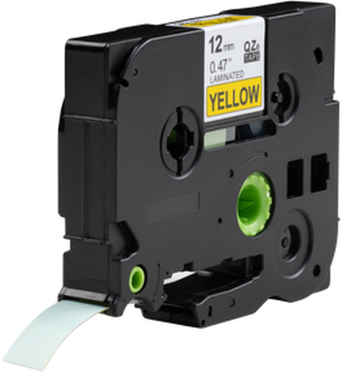 Brother compatible TZE-631 tape, zwart op geel, 12 mm x 8 m