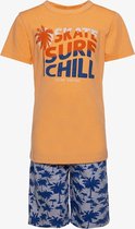 TwoDay tweedelige jongens set met palmbomen print - Oranje - Maat 170