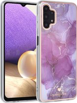 UNIQ Classic Case Samsung Galaxy A32 5G TPU Back Cover hoesje - Marble Purple