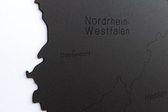landkaart Duitsland 102 x 66 cm hout zwart