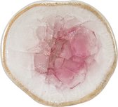 Clayre & Eef Poignée de porte Ø 4 cm Rose Violet Céramique Bouton de meuble