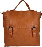 Rugzak - handtas Flora & Co met flap camel