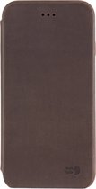 Apple iPhone 7 Hoesje - Senza - Raw Skinny Serie - Echt Leer Bookcase - Chestnut Brown - Hoesje Geschikt Voor Apple iPhone 7