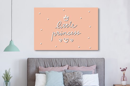 Toile Peinture Citations - Petits Princes - Proverbes - Enfants - Kids - Bébé - Meiden - 150x100 cm - Décoration murale