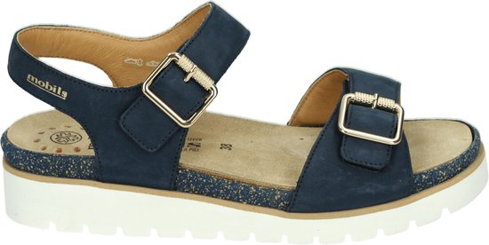 Mephisto TARINA BUCKSOFT MOBILS - Volwassenen Sandalen met hak - Kleur:  Blauw - Maat: 41 | bol.com