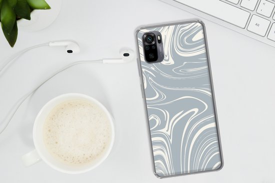 Coque Xiaomi Redmi Note 10 Pro - Imprimé Marbre - Jaune - Motifs - Coque en Siliconen -