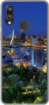 Geschikt voor Huawei P20 Lite (2020) hoesje - Rotterdam - Nederland - Skyline - Siliconen Telefoonhoesje
