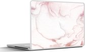Laptop sticker - 11.6 inch - Marmer - Rood - Roze - 30x21cm - Laptopstickers - Laptop skin - Cover