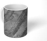 Mok - Zilver - Glitter - Abstract - 350 ML - Beker - Uitdeelcadeautjes