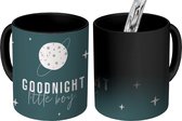 Magische Mok - Foto op Warmte Mokken - Koffiemok - Quotes - Jongens - Good night little boy - Spreuken - Kids - Kinderen - Jongetje - Magic Mok - Beker - 350 ML - Theemok - Mok met