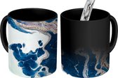 Magische Mok - Foto op Warmte Mok - Marmer - Goud - Water - 350 ML - Uitdeelcadeautjes