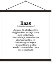 Affiche scolaire - Patron - Dictionnaire - Travail - 40x40 cm - Lattes noires