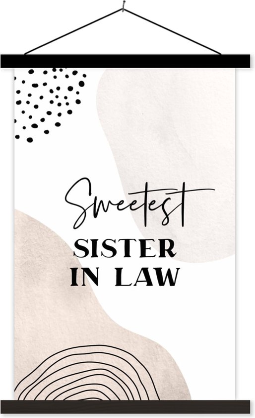 Porteaffiche avec affiche Affiche scolaire Citation Bellesœur Famille