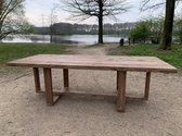 Steigerhouten tuintafel Tendenza Base met onderstel Uno | Scherp geprijsd | Steigerhout 1.80 x 1.00 4-6 persoons - kies een kleur | Quattro Design