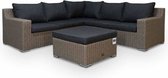 Denza Furniture Nashville luxe hoek wicker loungeset 4-delig | wicker | 255x255cm | New Kobo | 5 personen