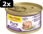 2x GIMDOG PURE DELIGHT KIP/TONIJN 12X8