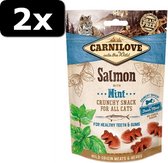 2x CRUNCHY SNACK SALMON/MINT 50GR