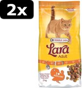 2x LARA ADULT KALKOEN/KIP 2KG