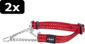2x SNAKE CHOKER ROOD