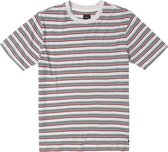 Rvca Ramshackle Micro Stipe T-shirt - Snow White