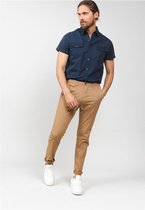 DEELUXE Slim fit chino met patroonALMA Camel