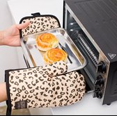Ovenwanten Leopard - Luipaard - Design - Print - Ovenwanten - Pannenlap - Panterprint - Oven - Warmtebestendig - Hittebestendig - Keuken - Koken - Pannenlappen en Ovenwanten - Pann