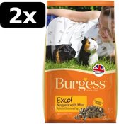 2x BURGESS EXCEL GUINEA PIG 2KG