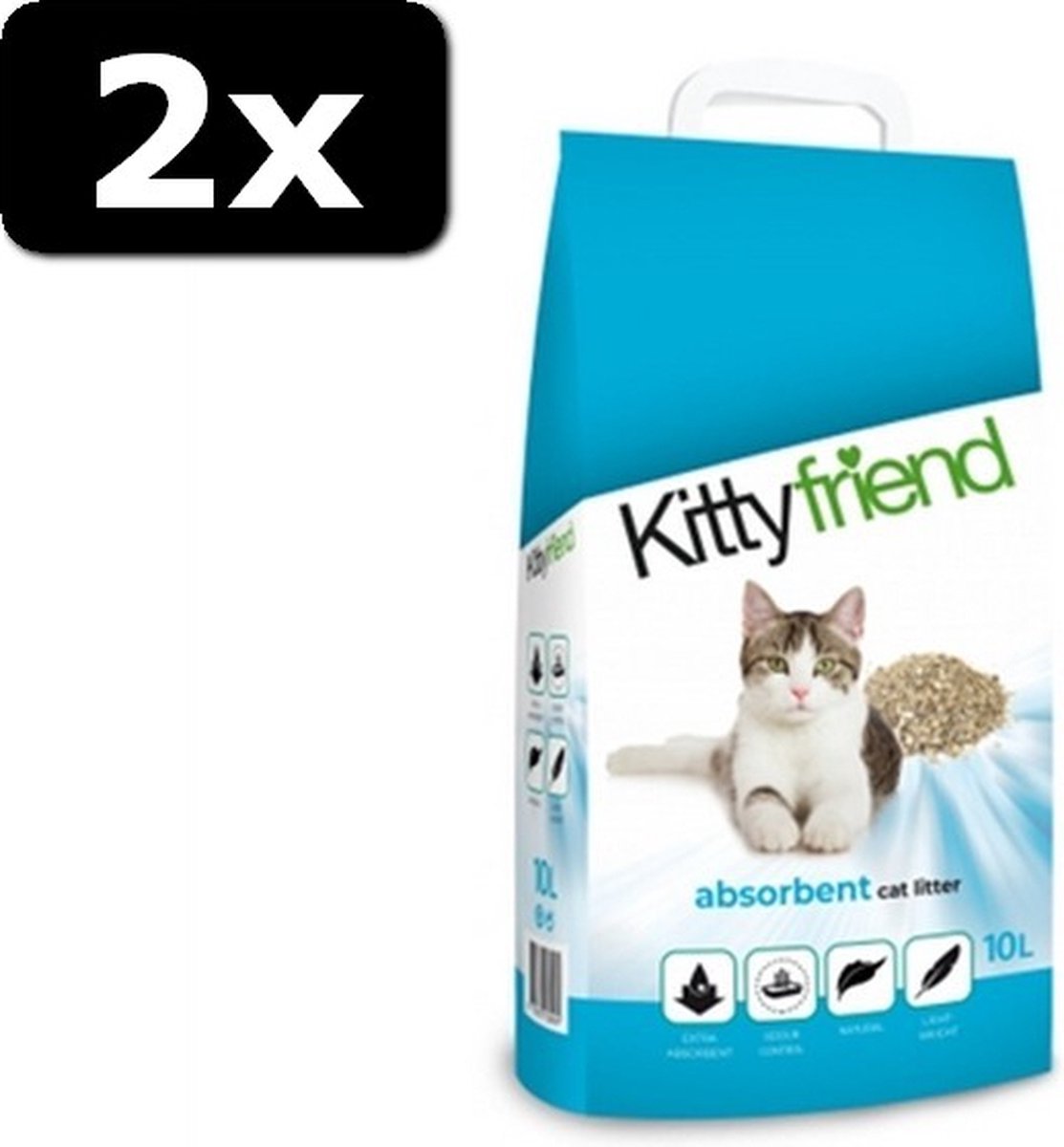 2x KITTY FRIEND ABSORBENTS 10LTR — cadeau in Cadeau-ideeën - foto 2