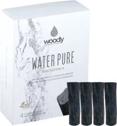 Woody water pure Actieve Houtskool Waterfilter Drinkwater - 4 stuks