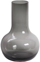 Viv! Home Luxuries Vaas - grijs - mondgeblazen glas - 37cm - topkwaliteit