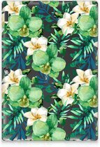 Tablet Hoes Lenovo Tab 10 | Tab 2 A10-30 Backcase met naam Ontwerpen Orchidee Groen met transparant zijkanten