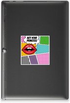 Siliconen Hoesje met foto Lenovo Tab 10 | Tab 2 A10-30 Case Popart Princess met doorzichte zijkanten