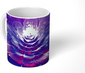 Mok - Bloem - Licht - Abstract - 350 ML - Beker - Uitdeelcadeautjes