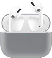 Apple AirPods Pro - Siliconen Case Cover - Hoesje voor AirPods - Geschikt voor AirPods Pro - Eendelig - Kleur Grijs
