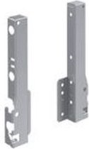 Hettich Set achterwandverbinders li/re 176mm grijs