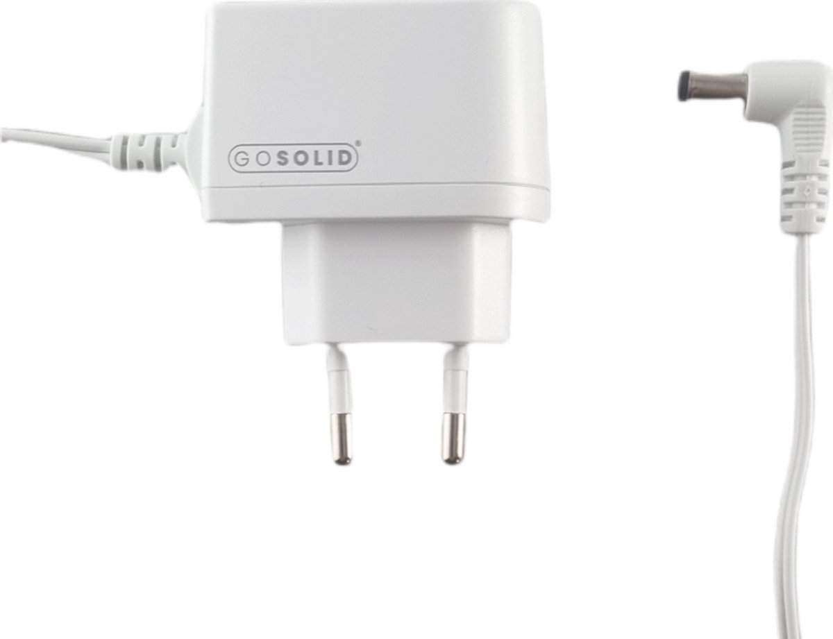 GO SOLID! ® Oplader geschikt voor Alecto DBX-85 Eco babyfoon