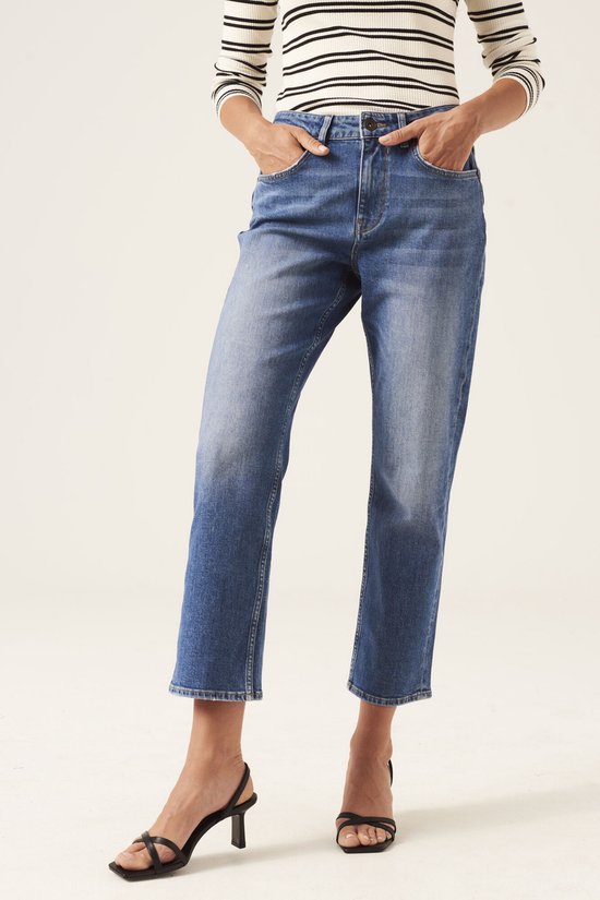 GARCIA Luisa Dames Straight Fit Jeans Blauw - Maat W32 X L30 | bol.com