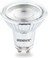 Groenovatie LED Spot - GU10 Fitting - COB - Glas - 1W - Warm Wit
