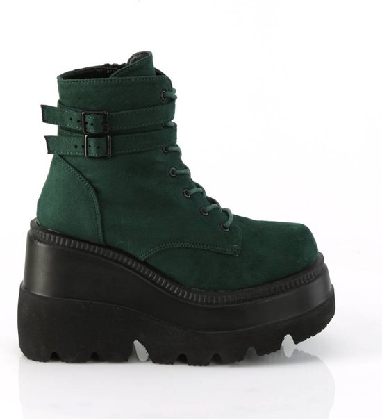 Demonia Platform Bottes femmes -42 Chaussures- SHAKER-52 US 12 Vert