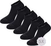 Healthy Seas Socks - 5-pack Duurzame Sneakersokken - Zwart - Nase - Maat 41 - 46