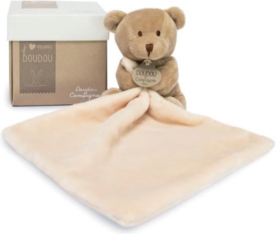 Doudou et Compagnie - Doudou / Knuffeldoekje - Teddybeer - 10 cm - 0m+ — afbeelding 3