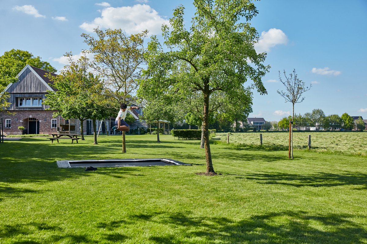 Salta Royal Baseground Sports - Inground trampoline - 305 x 214 cm - Zwart