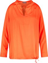 SAMOON Dames Blouse met capuchon, EcoVero Glowing Orange-48