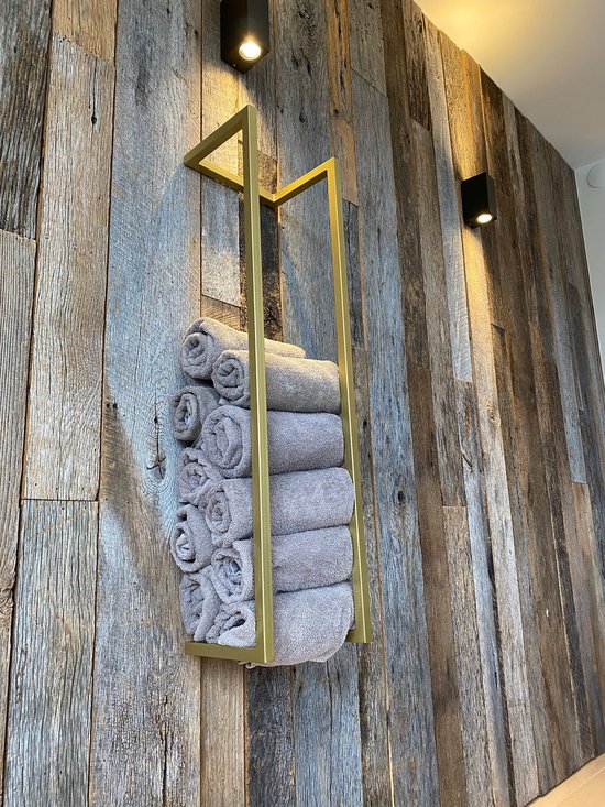 SaniDreams Dior Handdoekenrek Goud - Staal - 90x25x20cm