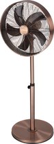 Lifetime Air Statiefventilator - 230V - Hoogte 85-125 CM - 3 Snelheden - Oscillerende Functie - Kantelbaar - Koper