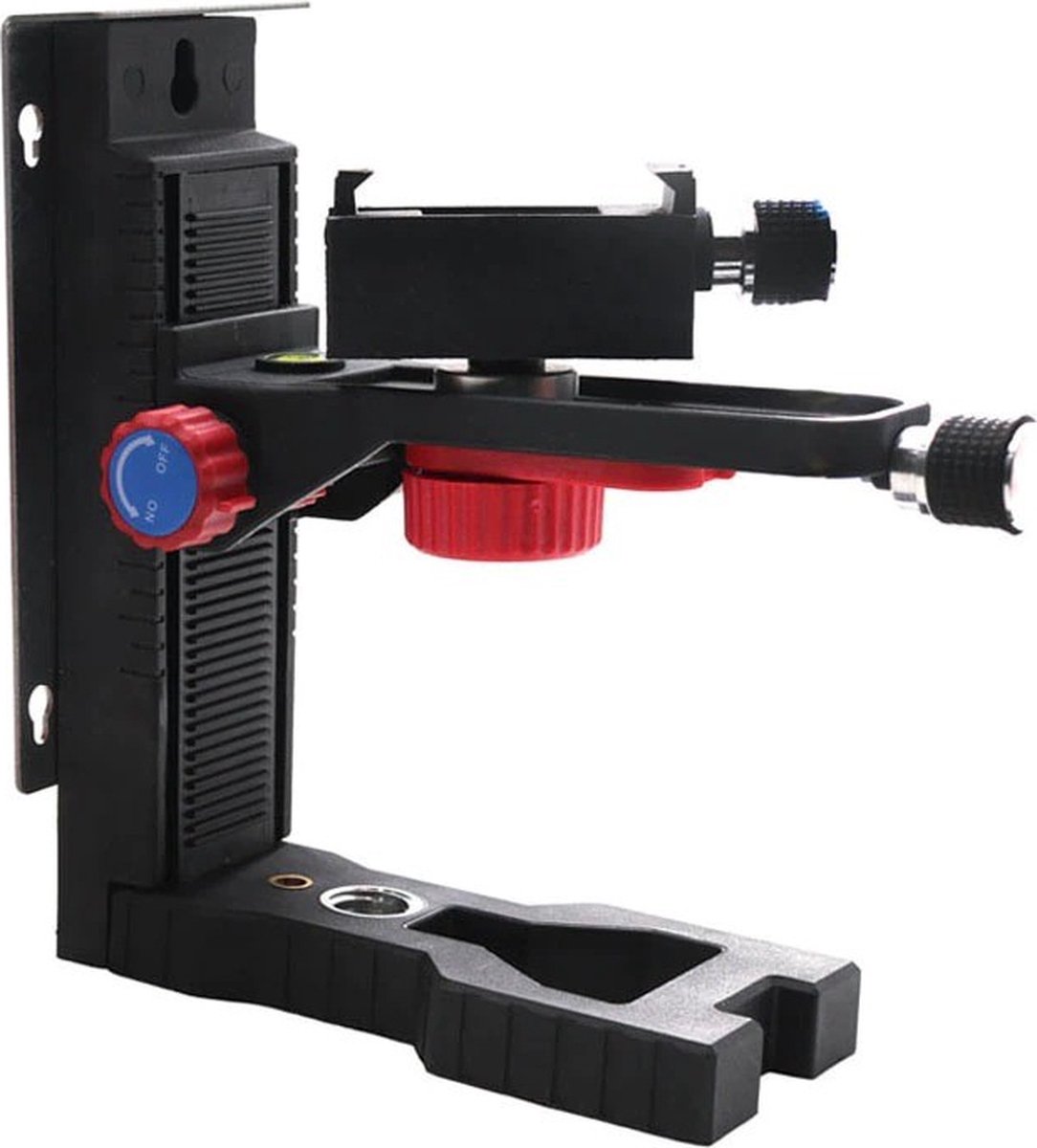 Huepar Adaptateur Niveau Laser, Base Pivotante Magnétique Multifonctionnelle avec Clip Réglable, Laser Level Adapter à 360° avec Filetage Mâle 1/4-20, Rotation Précise à Micro-réglage - PV10