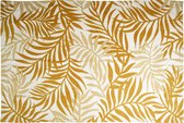 Vloerkleed Plantenprint - 180 x 120 cm - Bruin